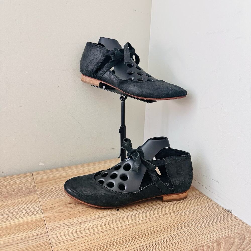 Free People Atlas Black Suede Flats Women’s Size 5